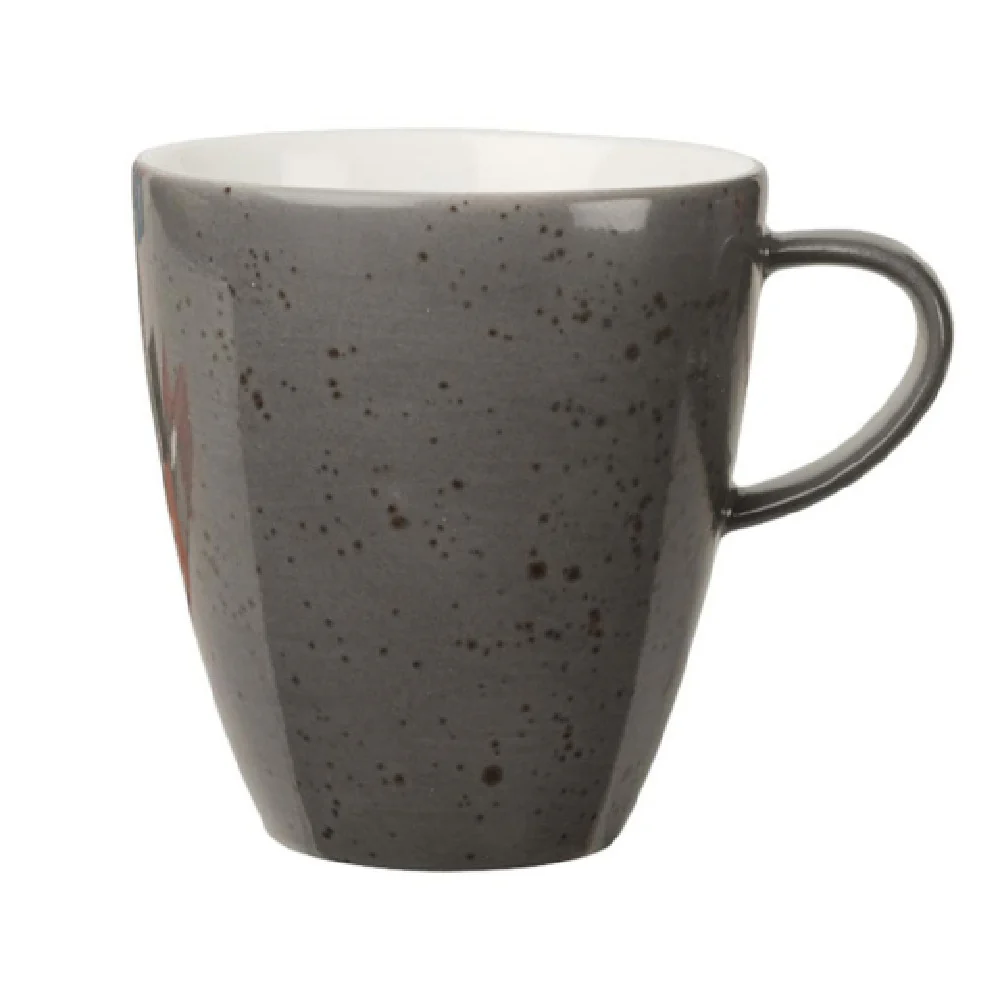 Libbey 9385274-63044 8 Oz Cup Porcelain Dark Gray Pottery Pattern