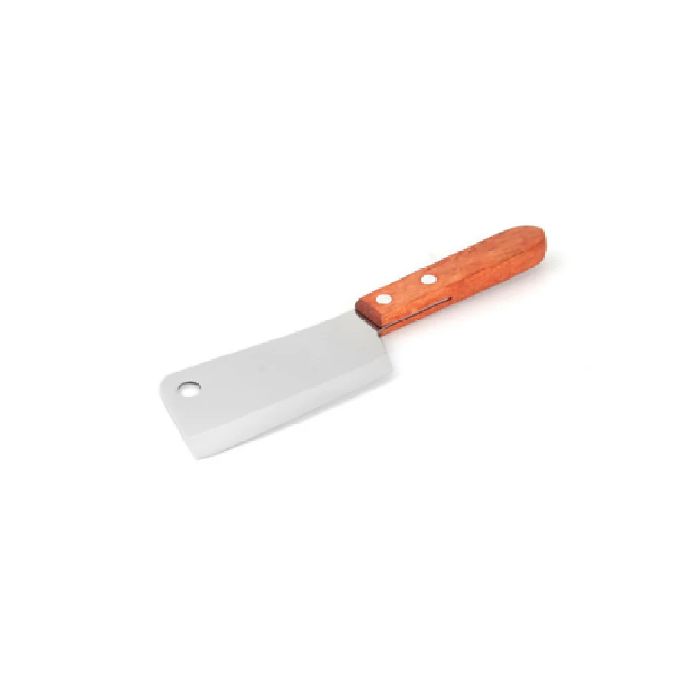 CAC China KMCW-42 3-5/8 Inch Cleaver Knife Stainless Steel Blade Wood Handle
