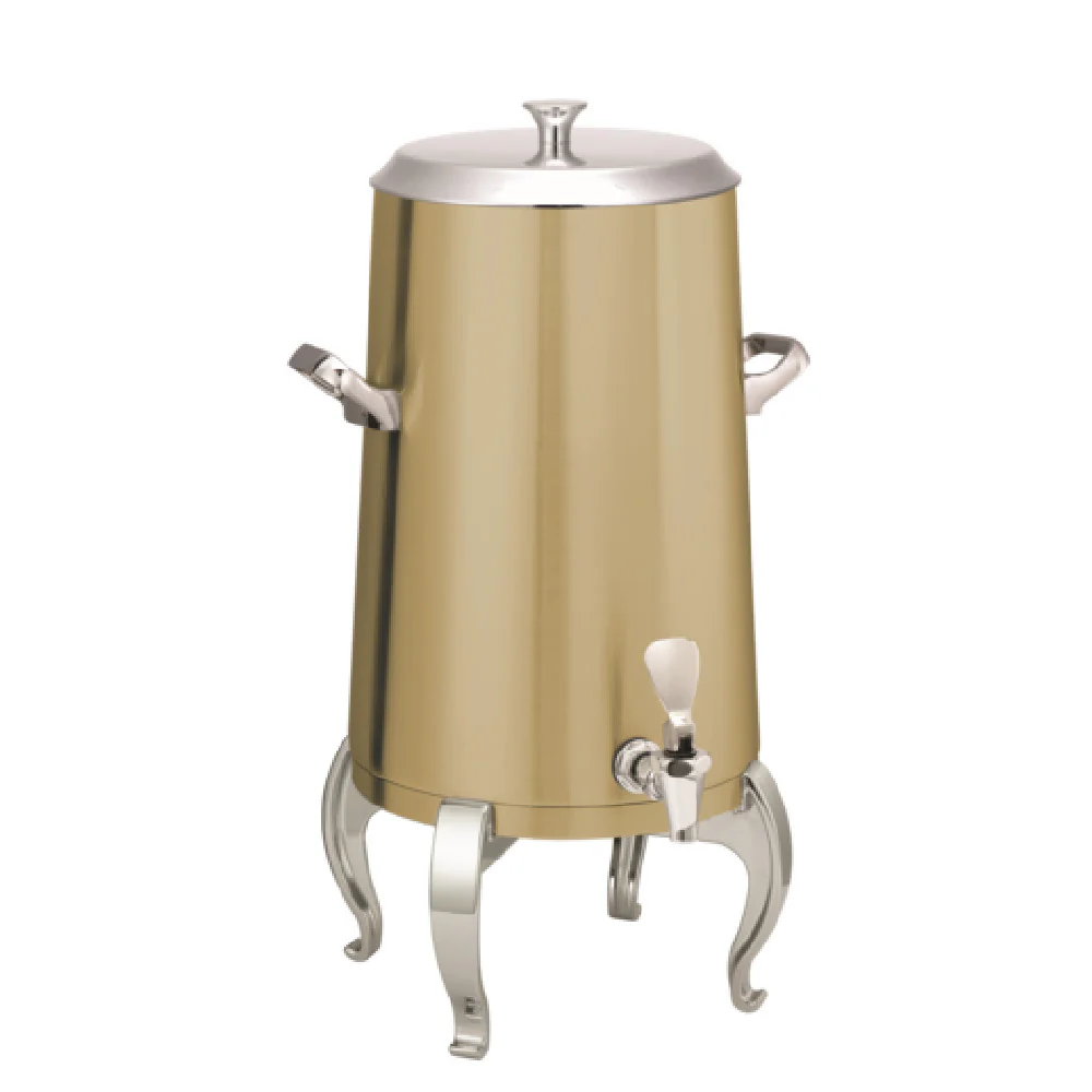 Service Ideas URN50VVGRGFL 5 Gallon Vacuum Insulated Urn Stainless Steel Vintage Gold