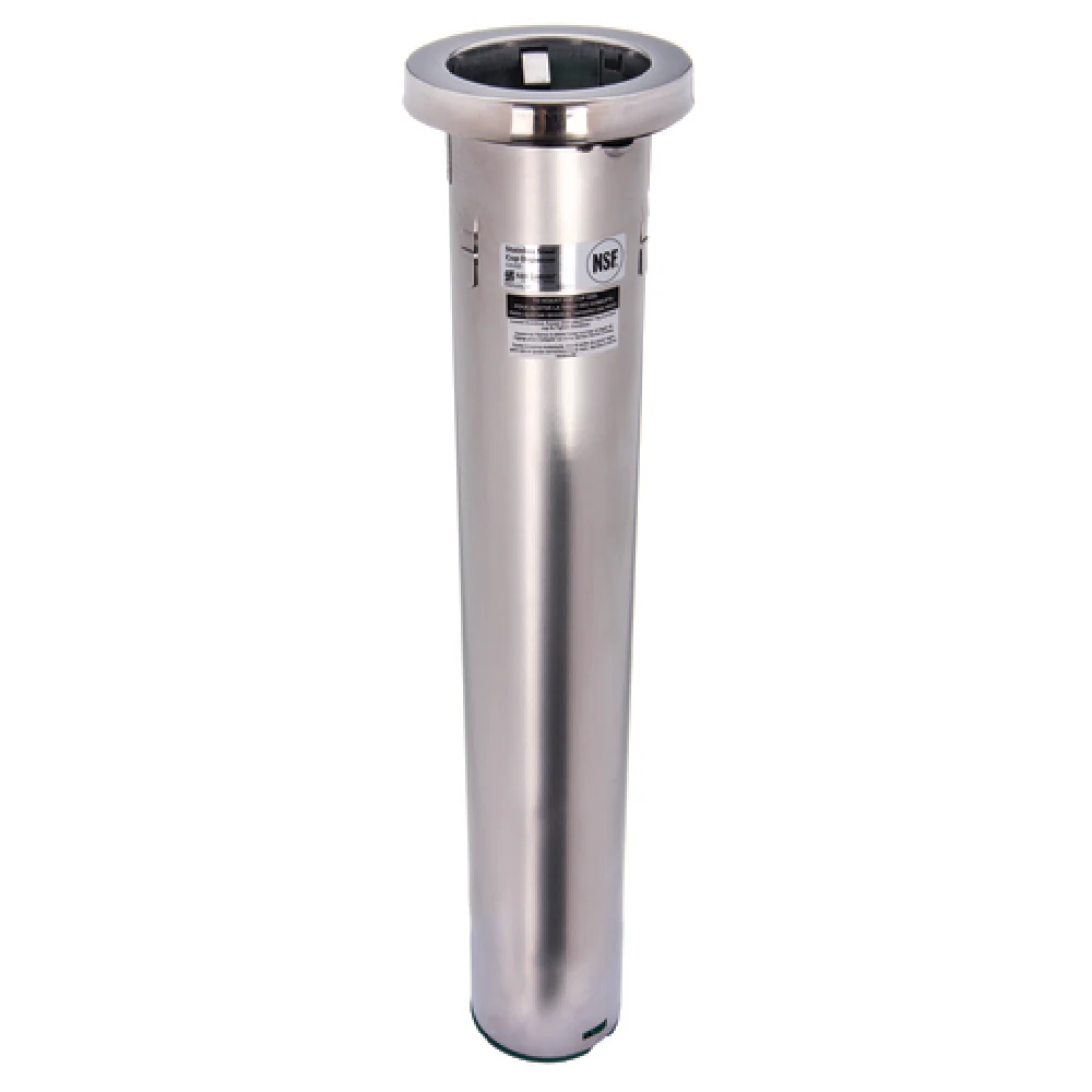 San Jamar C6200C 23-1/2 Inch Tube Commercial Cup Dispenser In-Counter Stainless Steel San Jamar C6200C 23-1/2 Inch Tube Commercial Cup Dispenser In-Counter Stainless Steel
