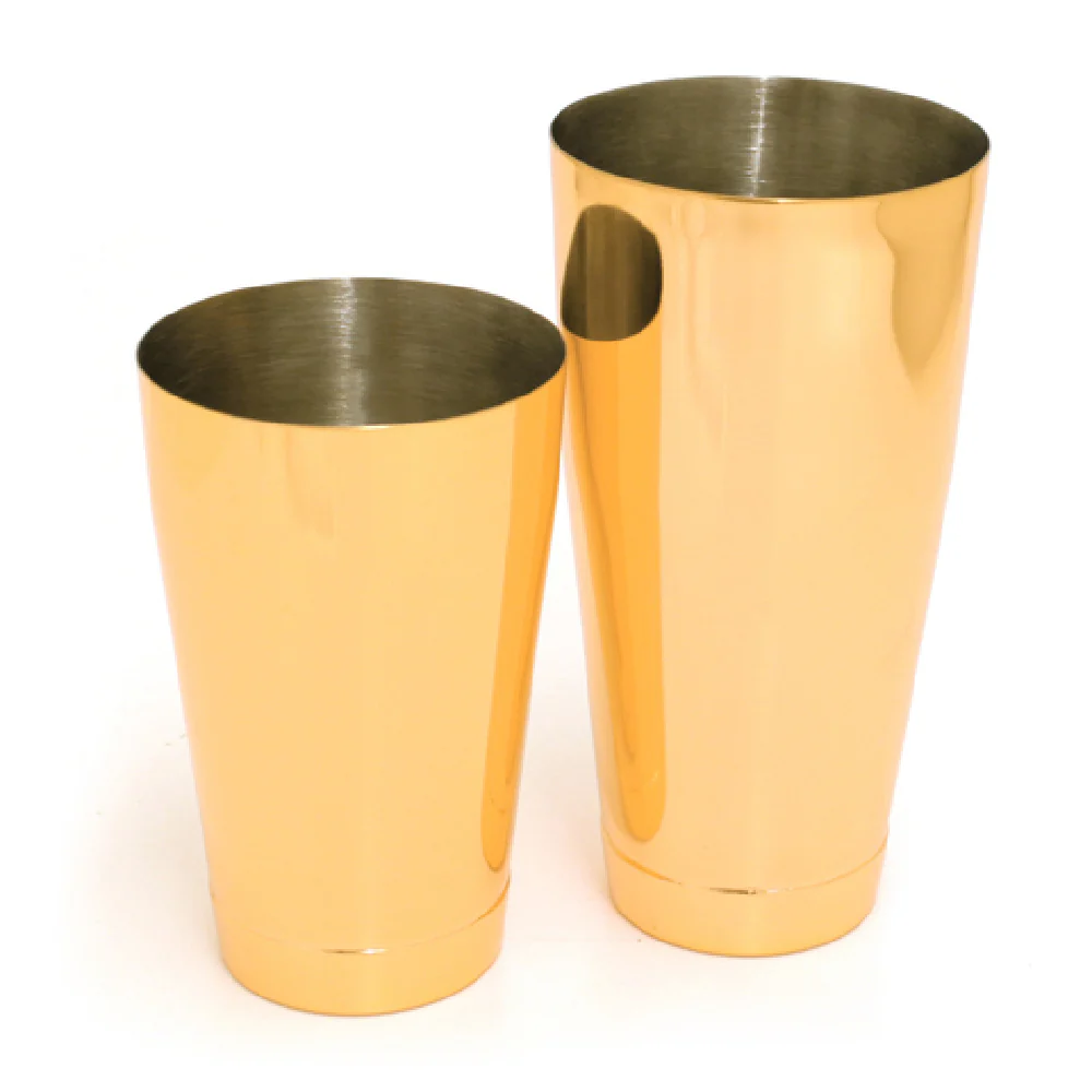 Spill-Stop 803-22 28 Oz to 18 Oz Shaker Can Set Reinforced Bottom Gold Plated Spill-Stop 803-22 28 Oz to 18 Oz Shaker Can Set Reinforced Bottom Gold Plated