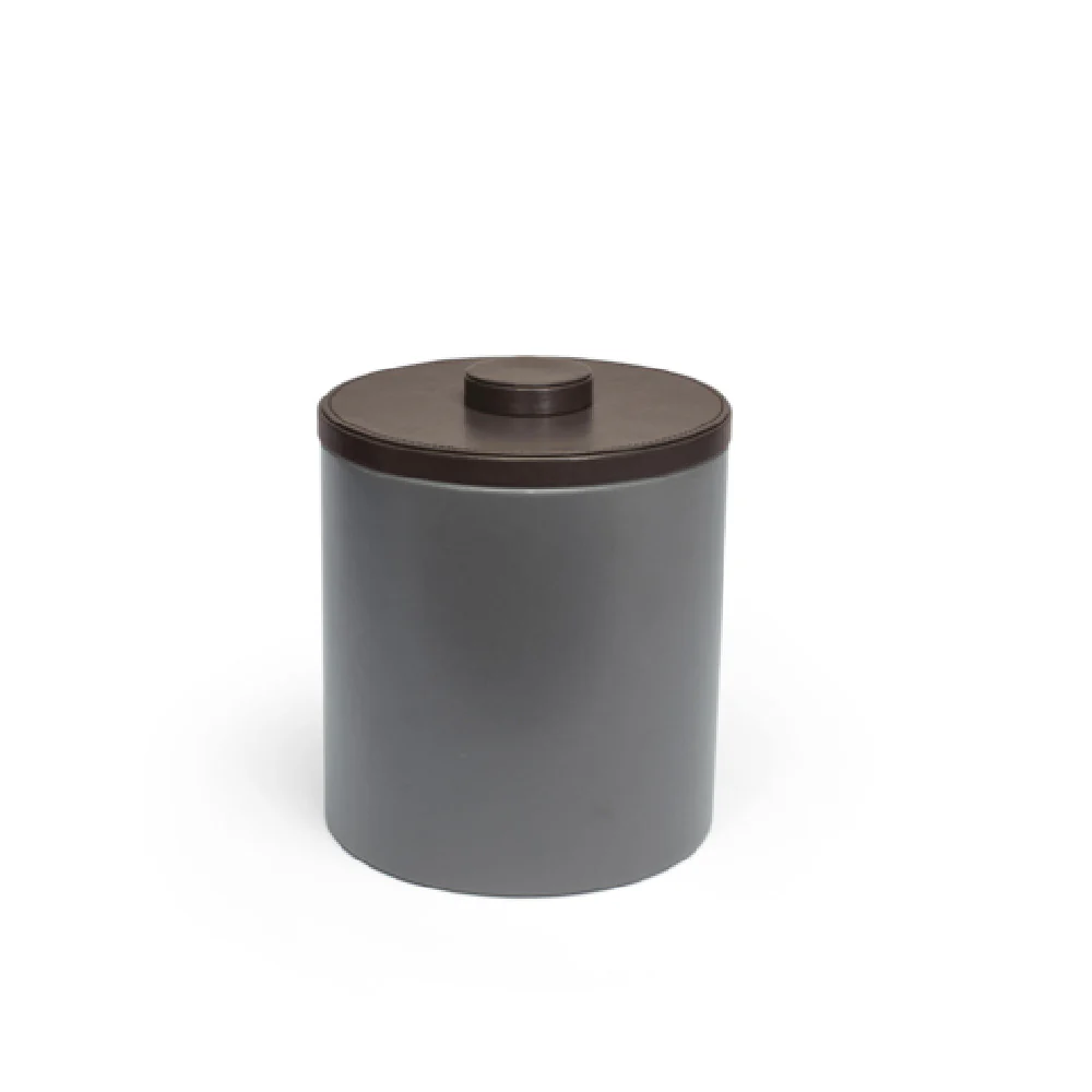 FOH RIB029GYL21 3.5qt Round London Ice Bucket Smoke With Brown Lid Includes One RIB017GYL21-BTM 3.5qt Round London Ice Bucket Base Smoke FOH RIB029GYL21 3.5qt Round London Ice Bucket Smoke With Brown Lid Includes One RIB017GYL21-BTM 3.5qt Round London Ice Bucket Base Smoke