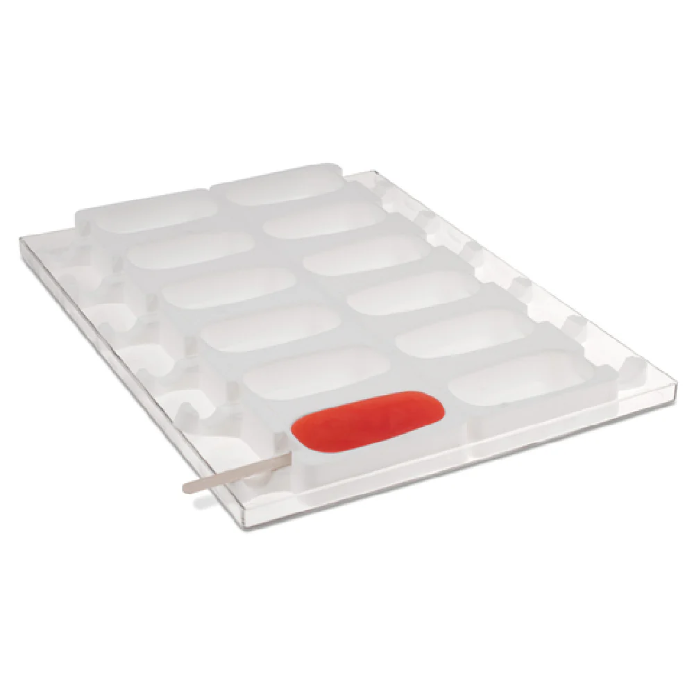 JB Prince M653 1-4/5 Inch Ice Cream Mold with 50 Sticks Silicone and Plastic