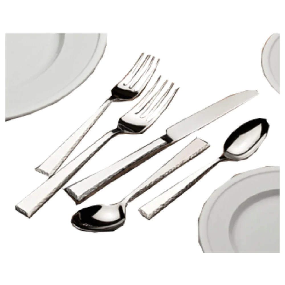 Libbey 926 053 6-3/4 Inch Flat Butter Spreader Heavy Weight Hammered Handle 18/8 Stainless Steel