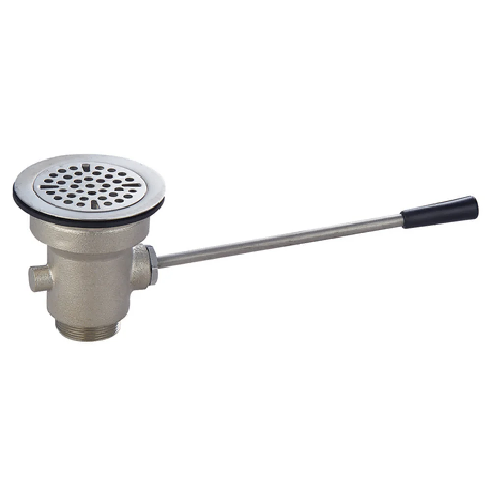 BK Resources BK-SLW-1 16 Inch Straight Lever Drain with Brass and Stainless Steel BK Resources BK-SLW-1 16 Inch Straight Lever Drain with Brass and Stainless Steel