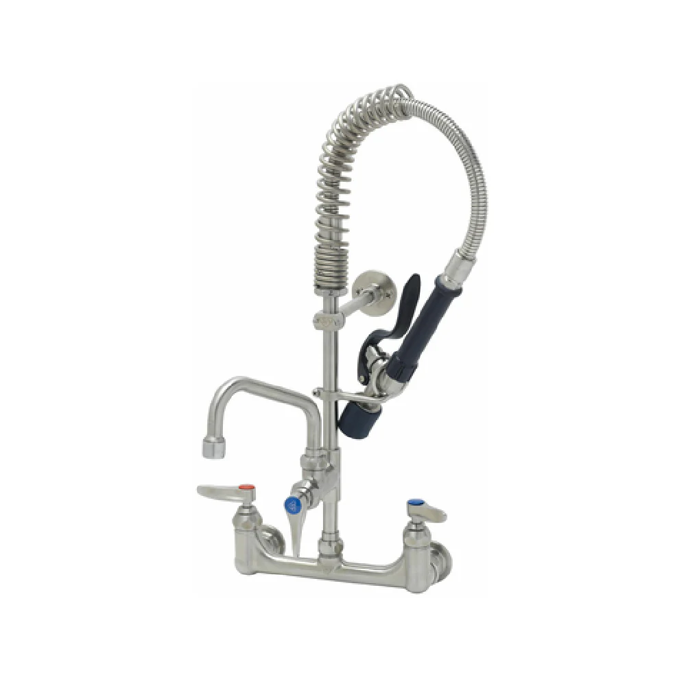 T&S Brass SMPM-8WLN-06 6 Inch Pre-Rinse Faucet Assembly with 8 Inch Swing Nozzle
