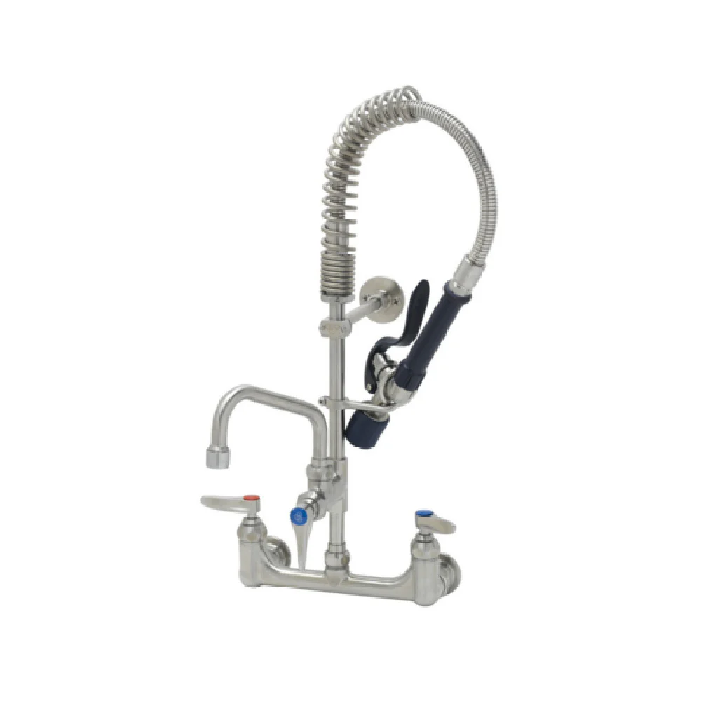 T&S Brass SMPM-8WLN-06 6 Inch Pre-Rinse Faucet Assembly with 8 Inch Swing Nozzle T&S Brass SMPM-8WLN-06 6 Inch Pre-Rinse Faucet Assembly with 8 Inch Swing Nozzle