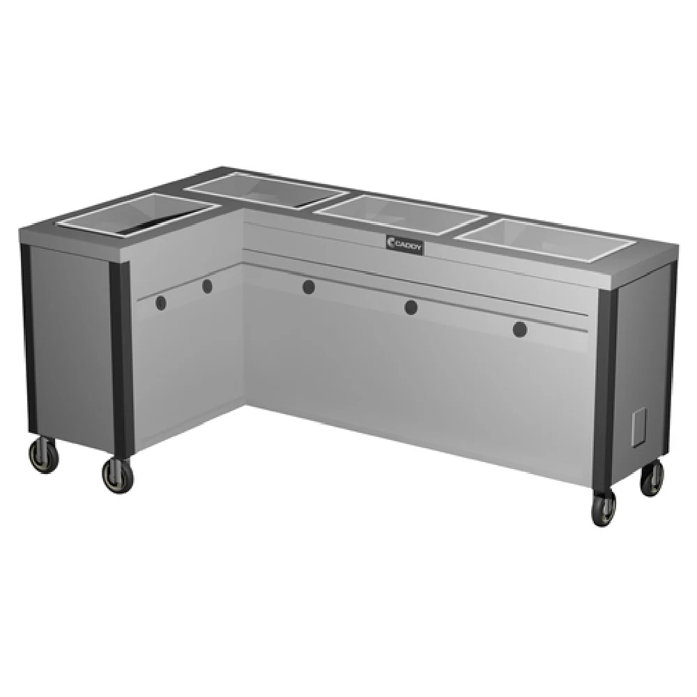 Caddy TF-634-L 76 Inch Electric Hot Food Caddy Enclosed Heated Base Durable Stainless Steel