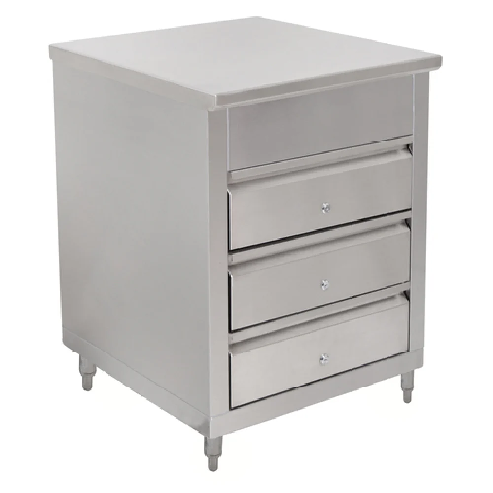 John Boos 4CD4-3024 24 Inch Drawer Cabinet 14/300 Stainless Steel Flat Top John Boos 4CD4-3024 24 Inch Drawer Cabinet 14/300 Stainless Steel Flat Top