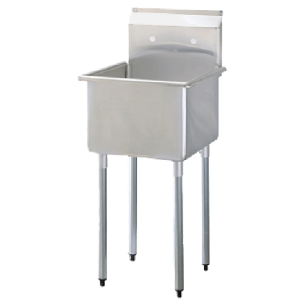 Turbo Air TSA-1-N 18 Inch Stainless Steel Prep Sink with 13 Inch Deep Bowl