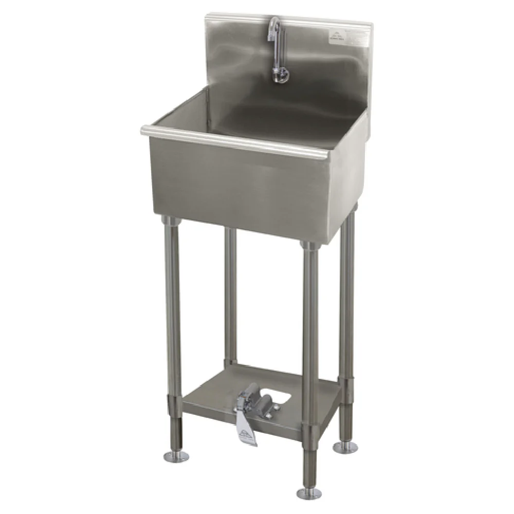 Advance Tabco WSS-14-21FV-FM 18 Inch Service Sink with Splash Mount Faucet Provision
