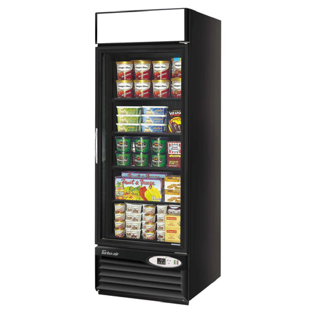 Turbo Air TGF-23FAB-N 27 Inch Glass Door Freezer 17.7 cu ft Black