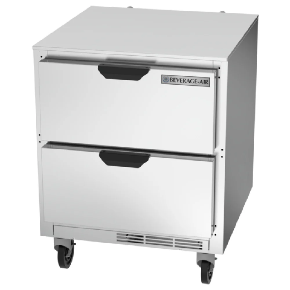 Beverage Air UCRD27AHC-2 27 Inch Undercounter Refrigerator 5.5 cu ft Stainless Steel Drawers