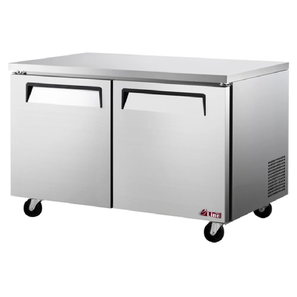 Turbo Air EUF-60-N-V 60 Inch E-line Undercounter Freezer 16.9 cu ft Two Section Turbo Air EUF-60-N-V 60 Inch E-line Undercounter Freezer 16.9 cu ft Two Section
