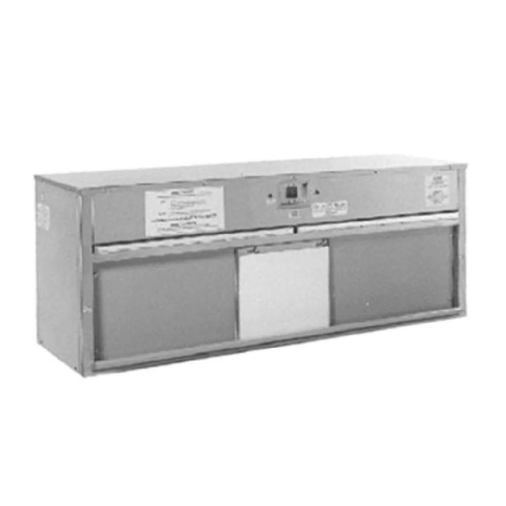 Carter Hoffmann HP58_120/60/1 58 Inch Plate Warmer Shelf Mounted Stainless Steel with Grease Filters