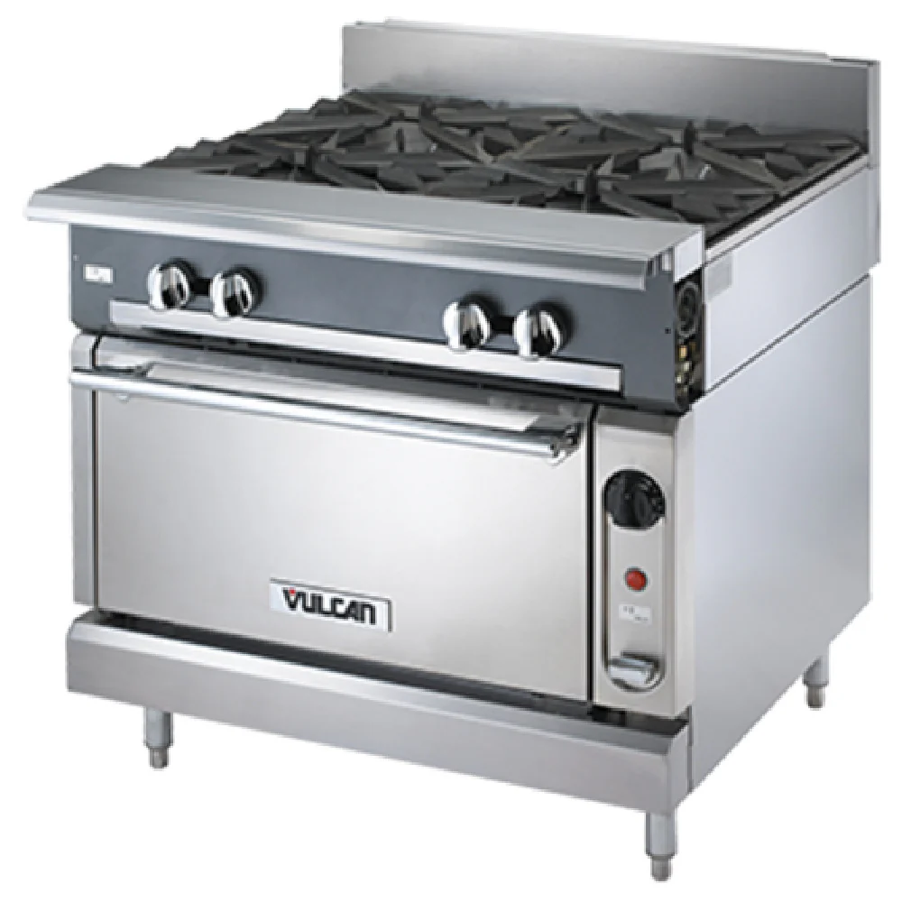 Vulcan V236HC_NAT 36 Inch Gas Heavy Duty Range with (2) Hot Tops 92000 BTU Vulcan V236HC_NAT 36 Inch Gas Heavy Duty Range with (2) Hot Tops 92000 BTU
