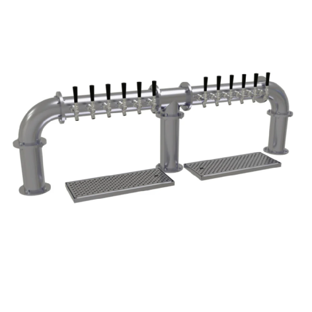 Glastender PB-12-SSR 63 Inch Countertop Glycol-Cooled Draft Beer Dispensing Tower Stainless Steel Glastender PB-12-SSR 63 Inch Countertop Glycol-Cooled Draft Beer Dispensing Tower Stainless Steel