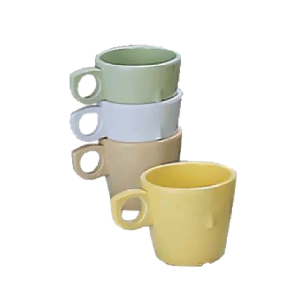 Admiral Craft MEL-CS76Y 7-1/2 Oz Cup Break-Resistant Dishwasher Safe Yellow Melamine