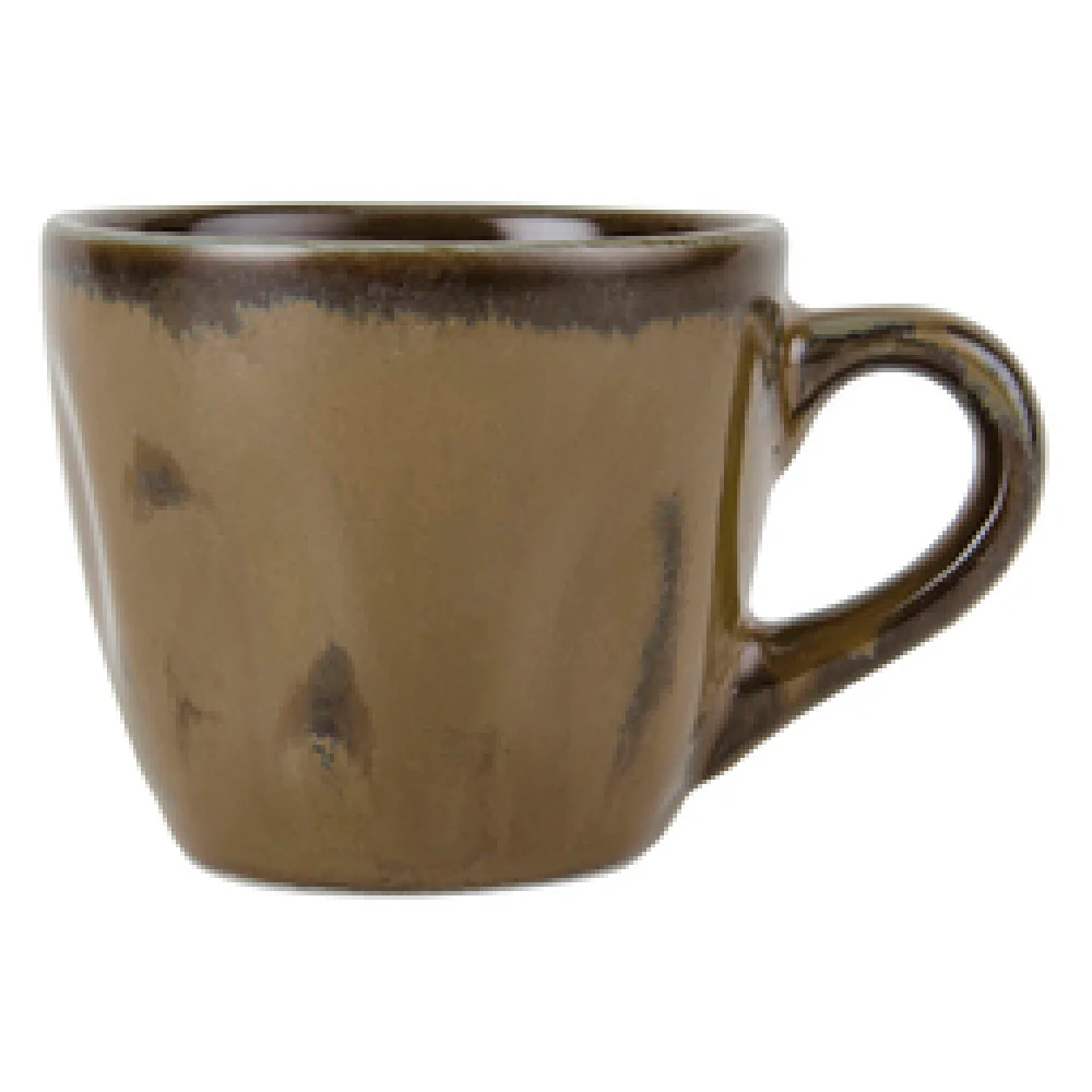 Tuxton GAJ-085 3-1/2 Oz Cup With Handle Oven and Microwave Safe Ceramic
