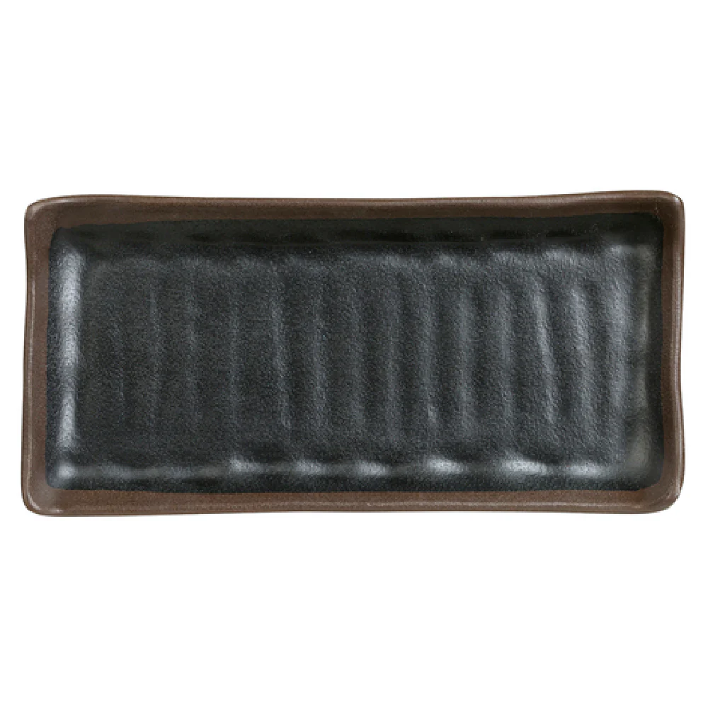 Steelite 7199TM010 10 Inch Rectangle Plate Greystone Melamine 12 Packs