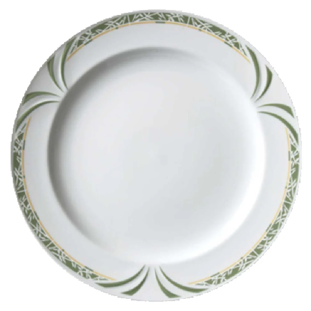 Vertex China PA-8-KL 9-1/4 Inch Diameter Round Plate Mid Rimmed Porcelain Vertex China PA-8-KL 9-1/4 Inch Diameter Round Plate Mid Rimmed Porcelain