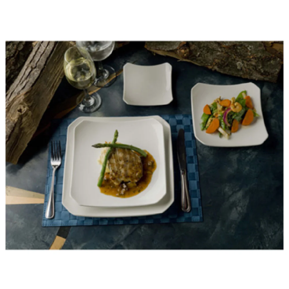 International Tableware PA-90 9-1/4 Inch Square Plate Coupe Porcelain Lead Free International Tableware PA-90 9-1/4 Inch Square Plate Coupe Porcelain Lead Free