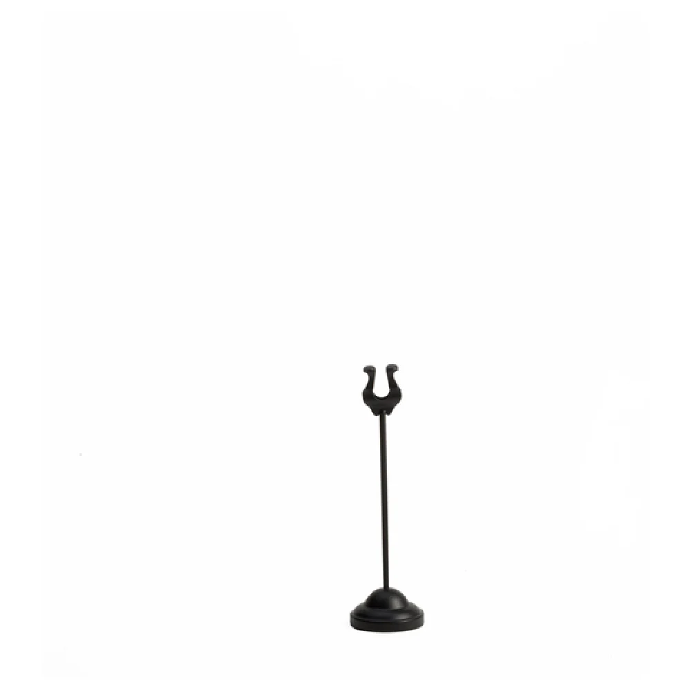 American Metalcraft HPBL8 2-1/4 Inch Diameter Number Stand Harp Clip Black Metal