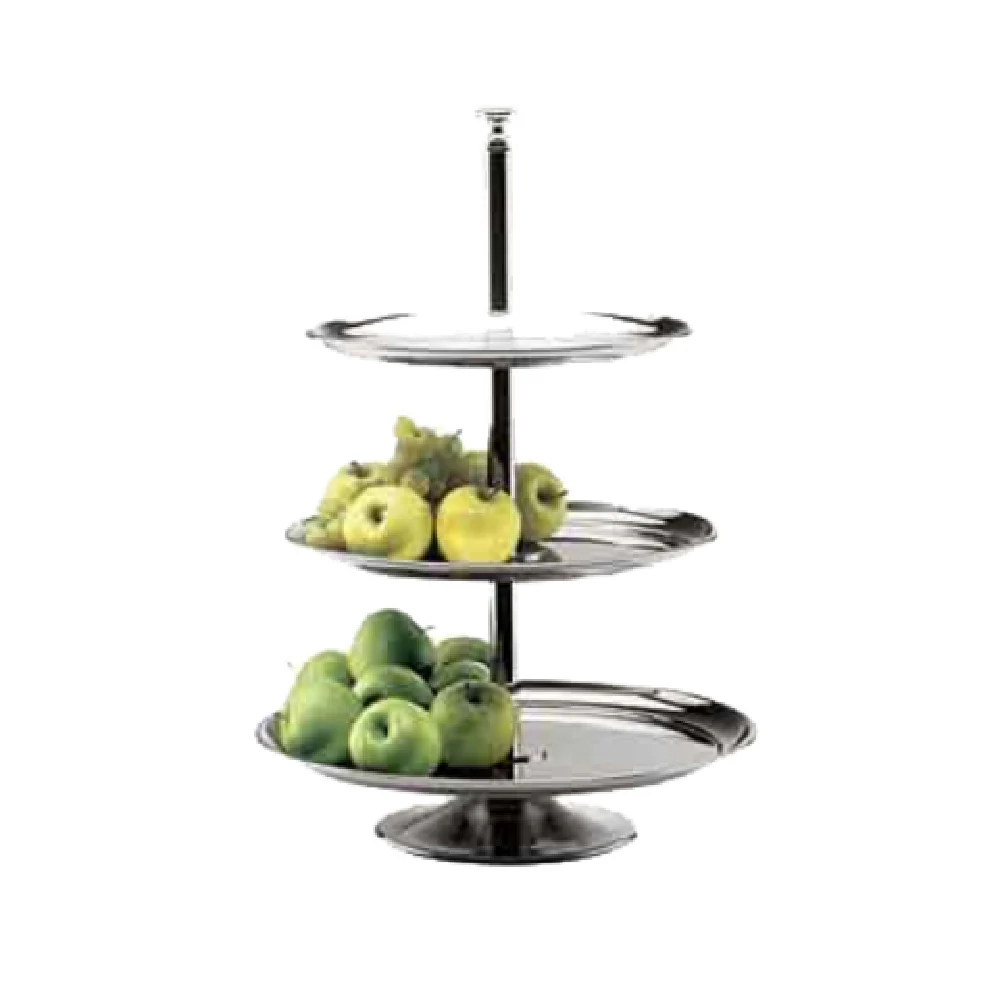 BauscherHepp 15.2243.4230 16-15/16 Inch Diameter 3-tier Display Stand Stainless Steel BauscherHepp 15.2243.4230 16-15/16 Inch Diameter 3-tier Display Stand Stainless Steel