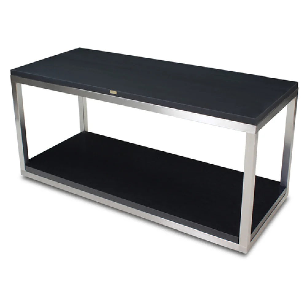 Forbes Industries F30-5107-6 72-1/2 Inch Buffet Station recycled glass stainless steel frame with concealed casters Forbes Industries F30-5107-6 72-1/2 Inch Buffet Station recycled glass stainless steel frame with concealed casters