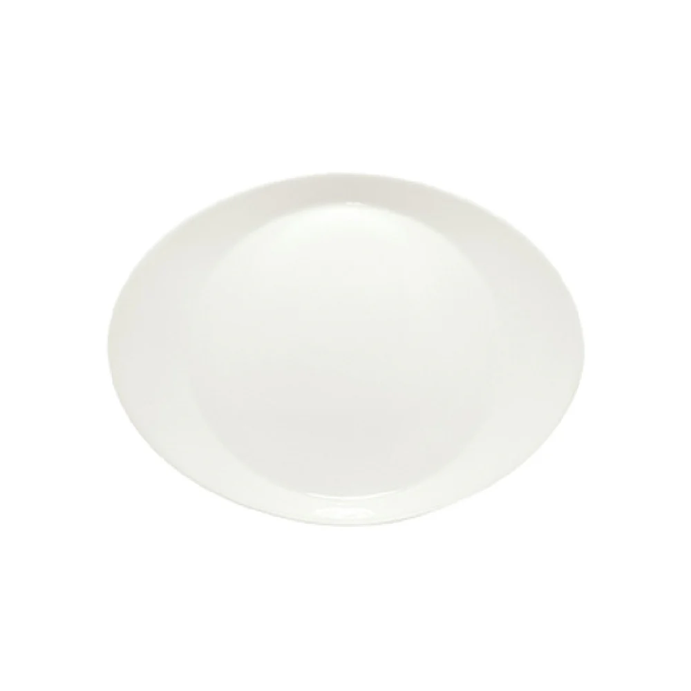 Libbey 9351222 8-3/4 Inch Oval Plate Porcelain White Restaurant Dinnerware