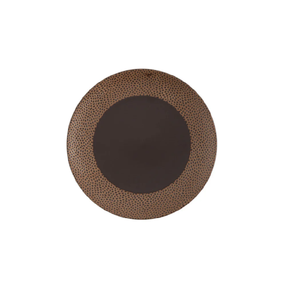 Fortessa TC7701.DV.7.803 10.75 Inch Cobble SW Plate Brown Matte China Fortessa TC7701.DV.7.803 10.75 Inch Cobble SW Plate Brown Matte China