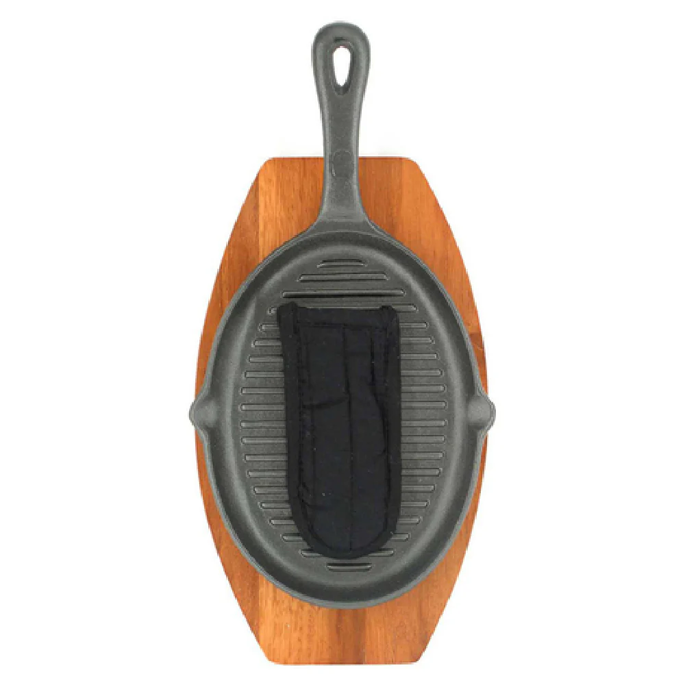 Chef Master 06108Y 15-4/5 Inch Fajita Platter Set with Cast Iron and Wood Chef Master 06108Y 15-4/5 Inch Fajita Platter Set with Cast Iron and Wood