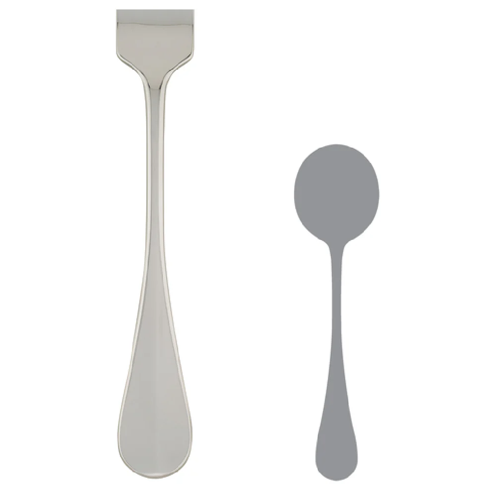 Steelite 5500J002 7 Inch Soup Spoon Round with 18/10 Stainless Steel
