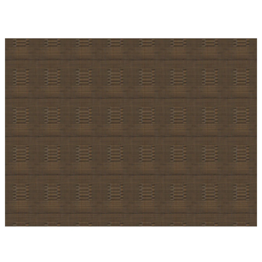 Risch GA-2034 16 Inch Placemat Woven Vinyl Rectangle Dark Brown Bamboo Made in USA Risch GA-2034 16 Inch Placemat Woven Vinyl Rectangle Dark Brown Bamboo Made in USA