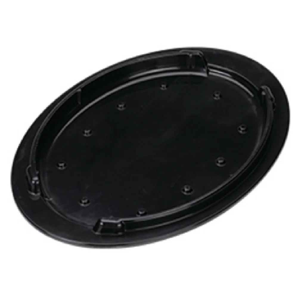 Service Ideas HS13BL3 10 Inch Insulated Skillet Holder for Fajita Skillets Black Plastic