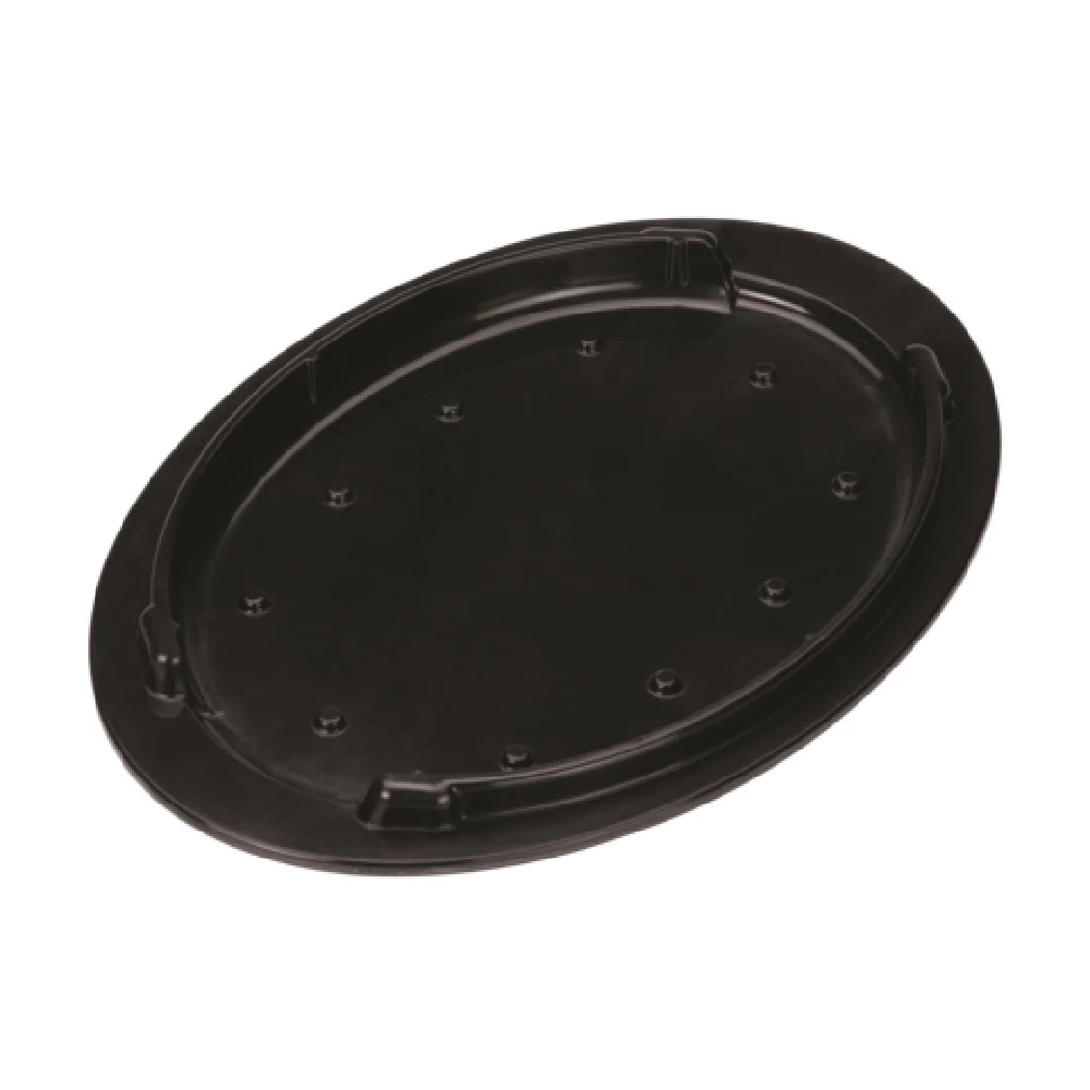 Service Ideas HS13BL3 10 Inch Insulated Skillet Holder for Fajita Skillets Black Plastic Service Ideas HS13BL3 10 Inch Insulated Skillet Holder for Fajita Skillets Black Plastic