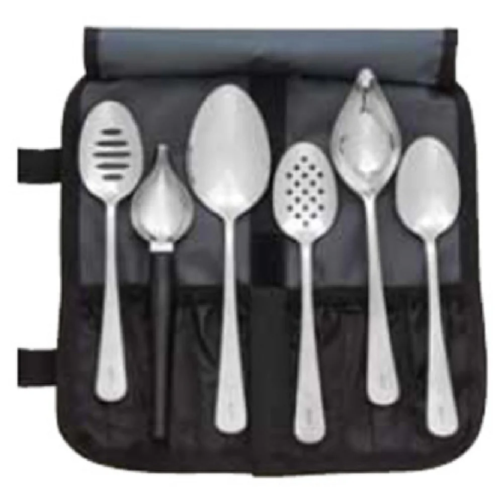 Mercer Culinary M35155 Plating Tool Set Length 7-7/8 to 9 Inch Stainless Steel with Heavy Duty Roll