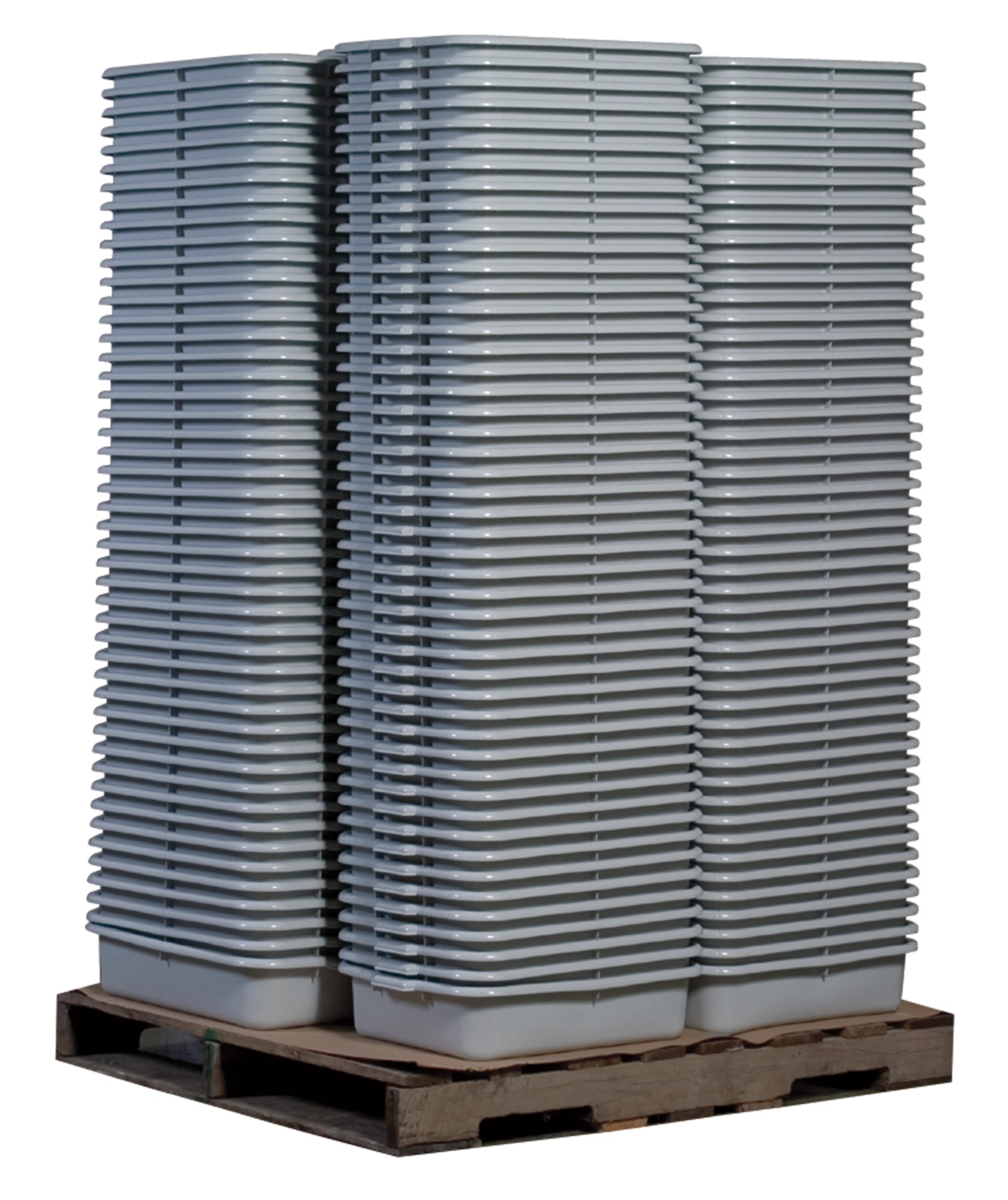 Tablecraft P1529G 15-3/4 Inch Stackable Bus Box High-density Polyethylene Gray with Reinforced Handles Tablecraft P1529G 15-3/4 Inch Stackable Bus Box High-density Polyethylene Gray with Reinforced Handles