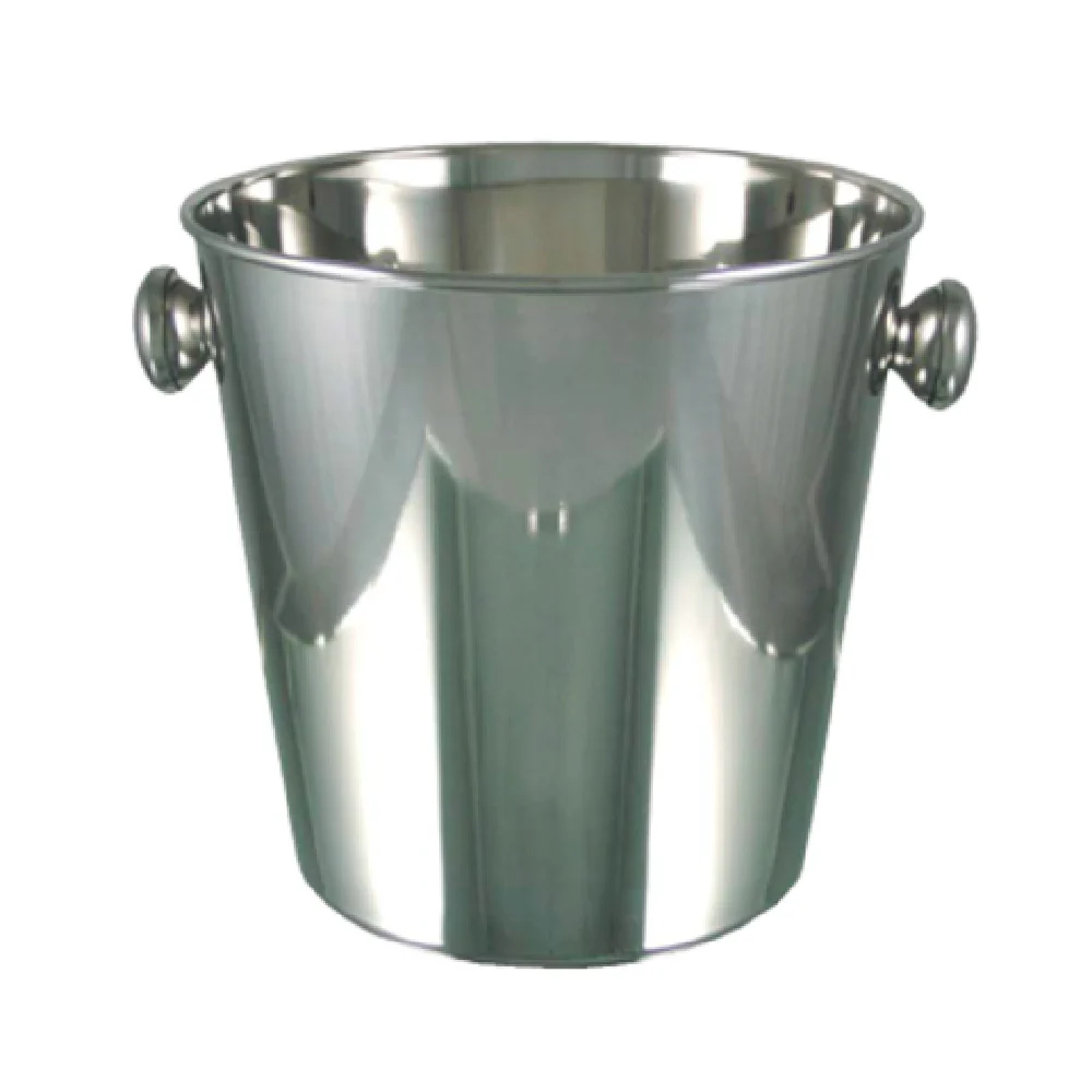 International Tableware IBS-III-D 4.75 Quarts Wine Bucket with Side Knob Handles Stainless Steel International Tableware IBS-III-D 4.75 Quarts Wine Bucket with Side Knob Handles Stainless Steel