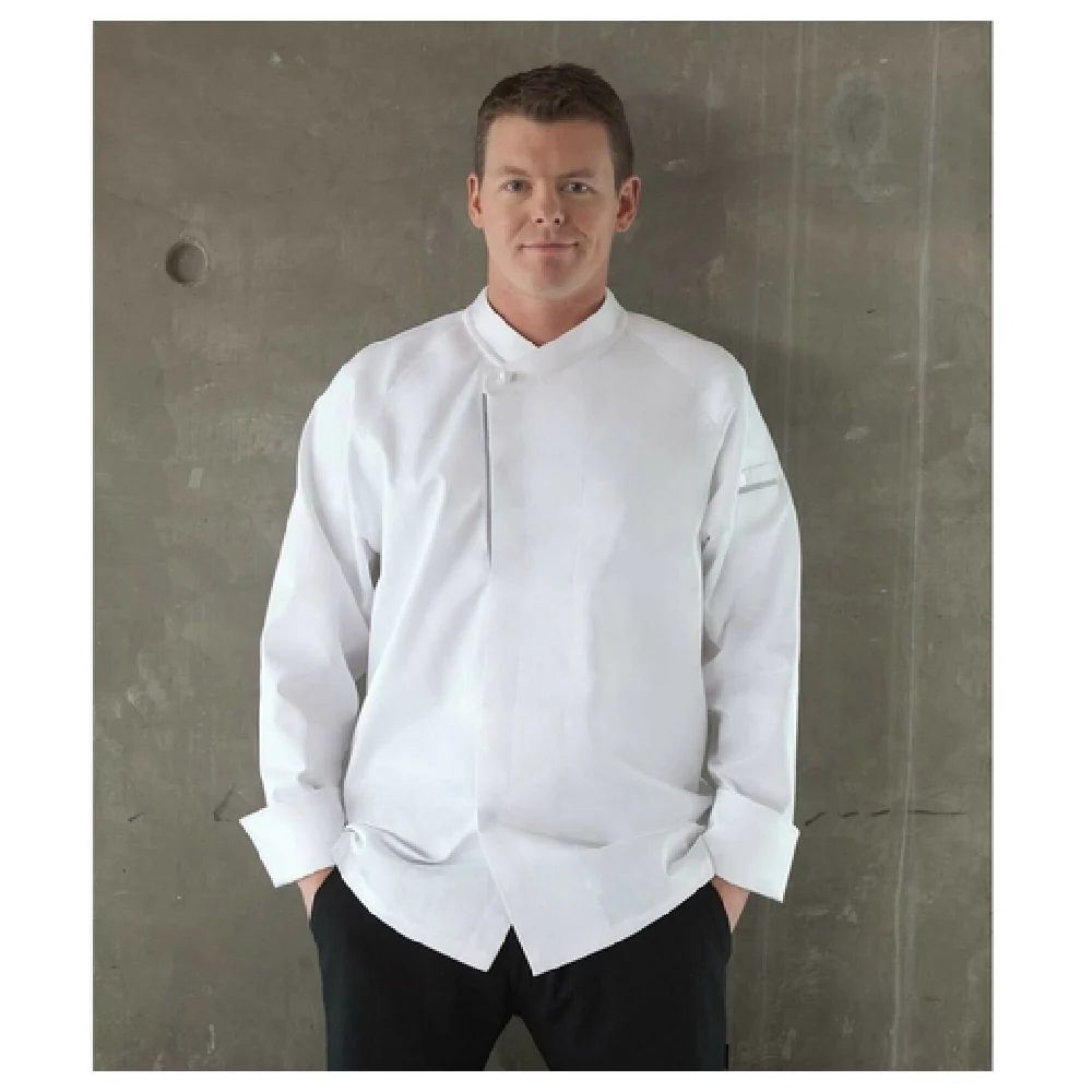 Chef Works ECRO-WHT-36 Chef Coat Size 36 Classic Fit Cotton White Chef Works ECRO-WHT-36 Chef Coat Size 36 Classic Fit Cotton White