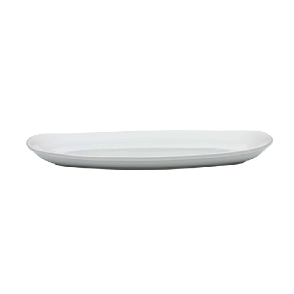 Libbey OG-2500 13-3/4 Inch Porcelain Oval Platter Bright White