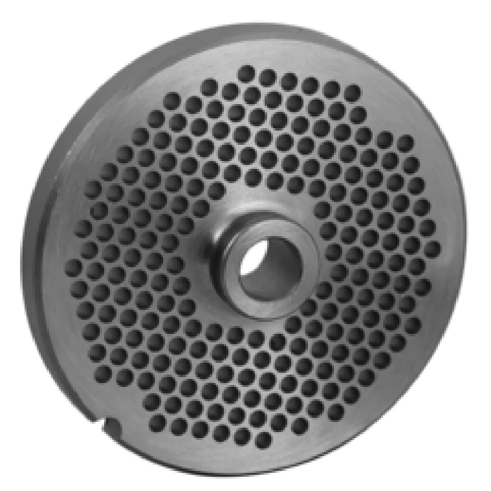 Alfa 22 964 HUB 5 Inch L and W Chopper Plate 9/64 Hole Size Carbon Steel Made in Germany Alfa 22 964 HUB 5 Inch L and W Chopper Plate 9/64 Hole Size Carbon Steel Made in Germany