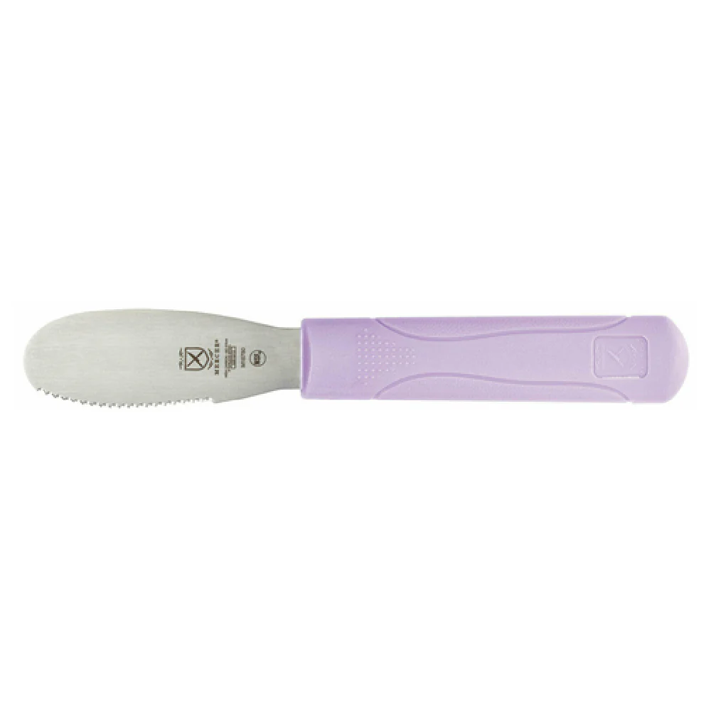 Mercer Culinary M18780PU 3-1/2 Inch Blade Sandwich Spreader Japanese Steel Purple Handle