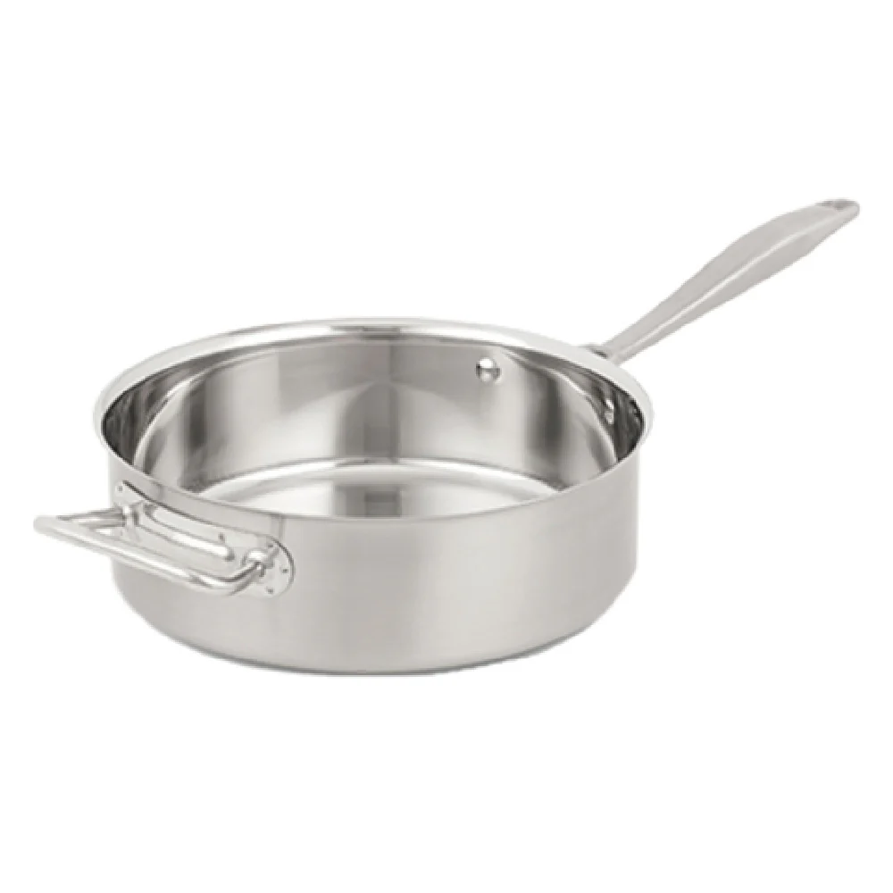 Vollrath 47746 6 Quart Sauté Pan Stainless Steel with 1/4 Inch Aluminum Bottom