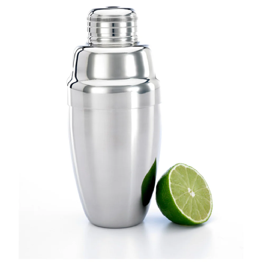 Mercer Culinary M37038 18 Oz 3 Piece Cocktail Shaker Heavy Duty Stainless Steel with Airtight Seal