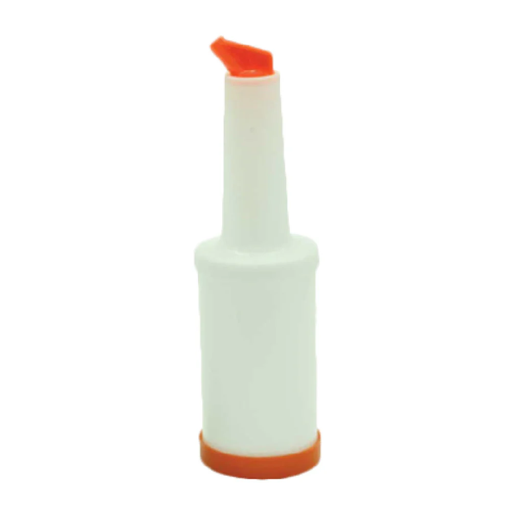Thunder Group PLSNP01O 1 Quart Pourer Plastic Orange with Color-coordinated Cap