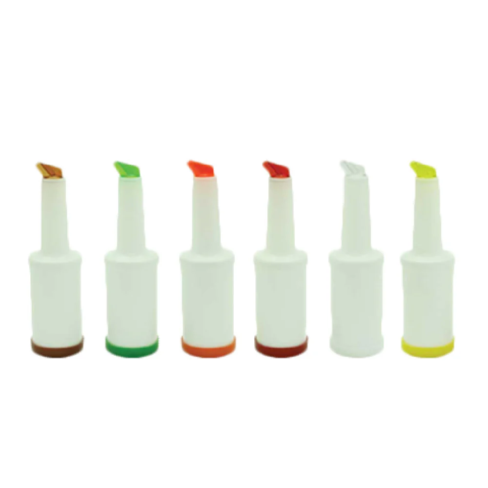 Thunder Group PLSNP01O 1 Quart Pourer Plastic Orange with Color-coordinated Cap