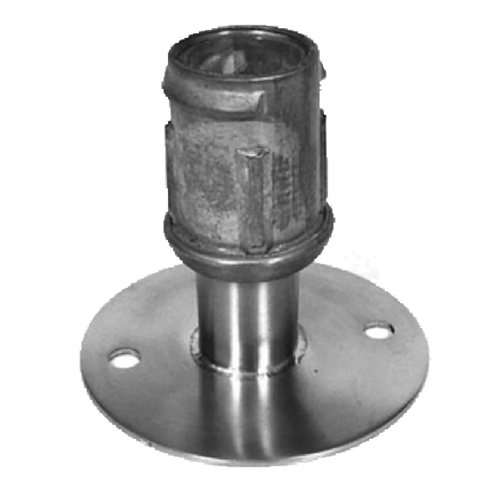 GSW USA FT-SP3 3-1/2 Inch Diameter Adjustable Bullet Foot Stainless Steel with Flange