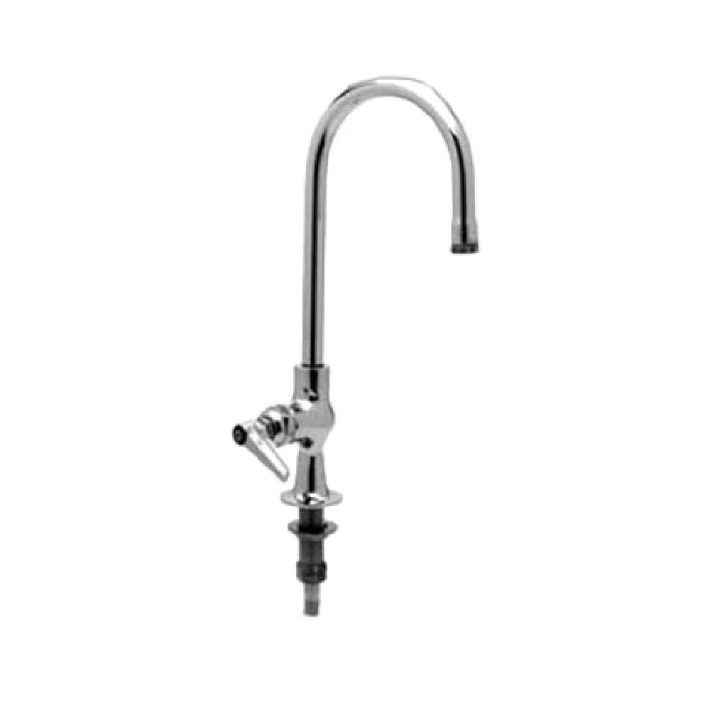 T&S Brass B-0305-M Pantry Faucet Single Deck Mount 6 Inch Gooseneck Stainless Steel