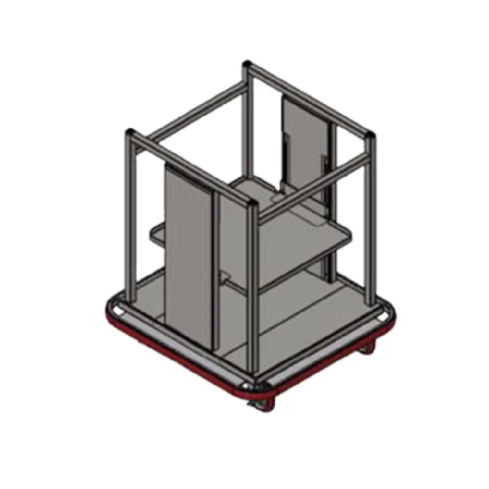 Carter Hoffmann OTD2020 27 Inch Open Dispenser Stainless Steel Mobile for 20x20 Wash Racks